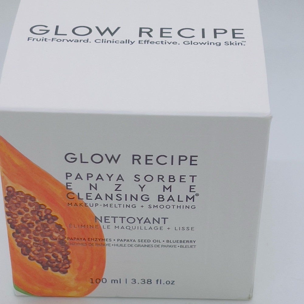 NWT Glow Recipe Papaya Sorbet Enzyme Cleansing Balm 100 ml/3.38 oz